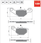 GOLDfren Brake Pads - K5 Off-Road Racing GF109K5