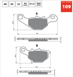 GOLDfren Brake Pads - K5 Off-Road Racing GF109K5