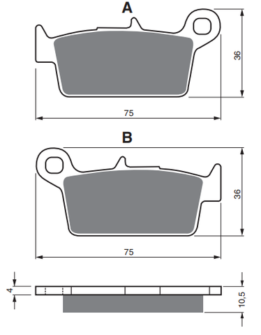 GOLDfren Brake Pads - K5 Off-Road Racing GF003K5