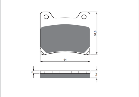 GOLDFREN BRAKE PADS GF015S3