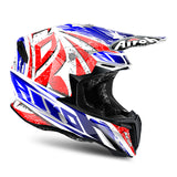 Leader XL Red Gloss Twist Helmet MX Airoh